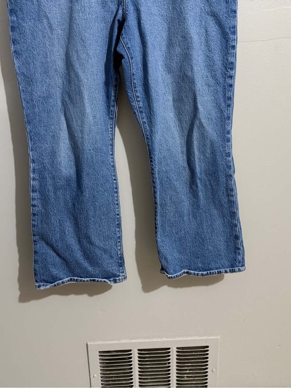 Levis Ribcage Cropped Boot Jeans Womens 34 High Rise Bootcut Denim Medium Wash - Picture 5 of 14